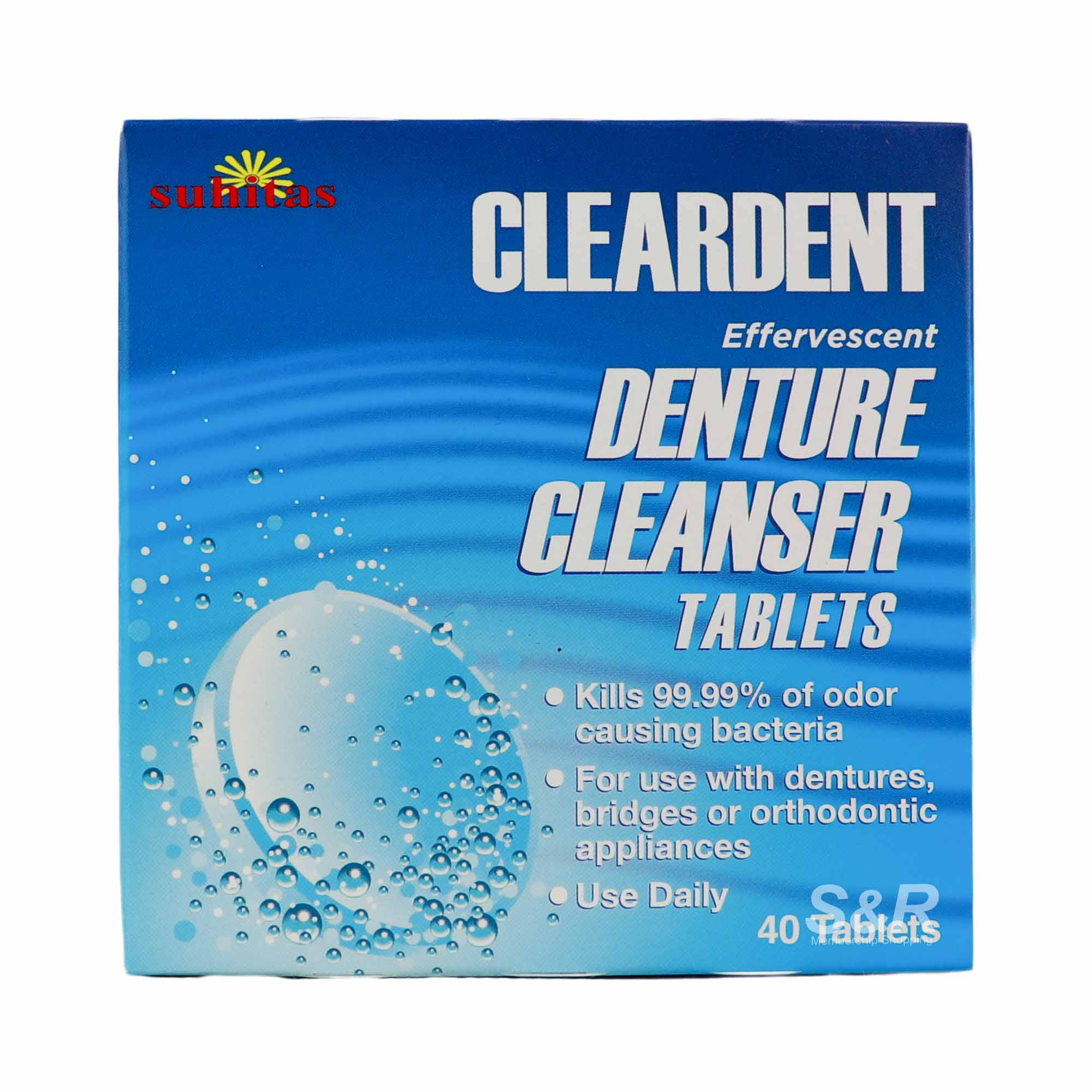 Cleardent Effervescent Denture Cleanser 40 tablets